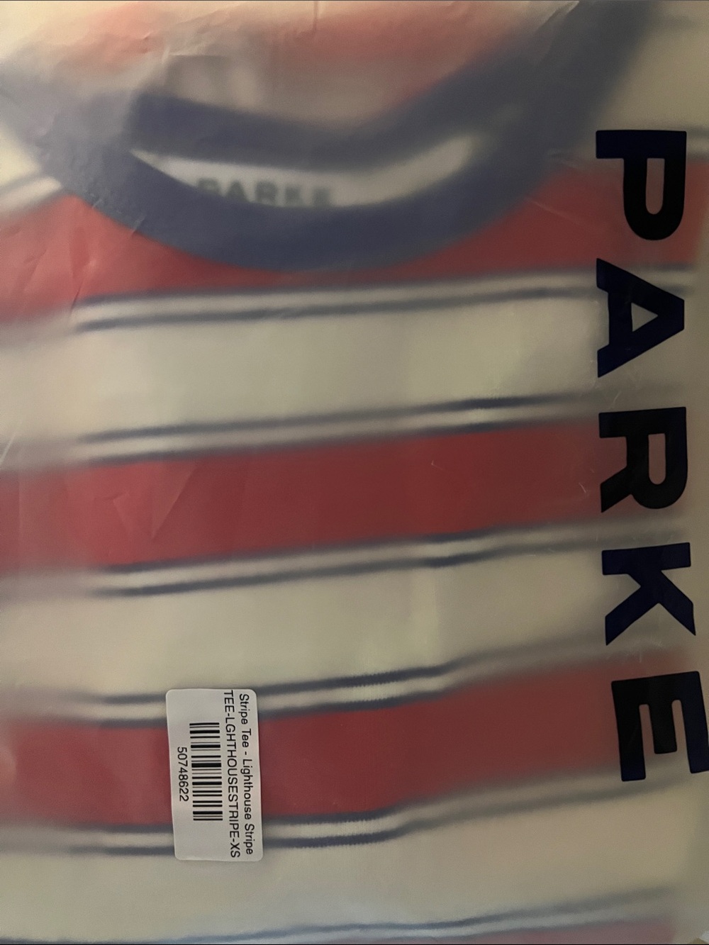 PARKE Coastal Stripe T-Shirt Lighthouse Stripe xs - Picture 4 of 4